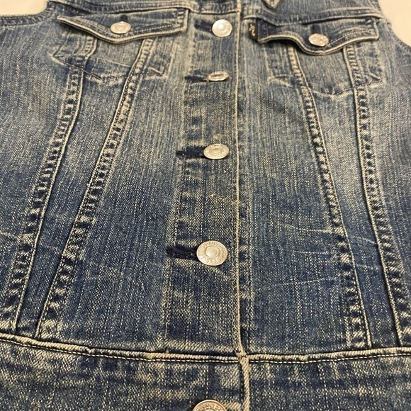 Levi’s women  denim coastal cowgirl  western tracker vest size S - Picture 9 of 11